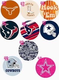 a set of nfl logos on a circle